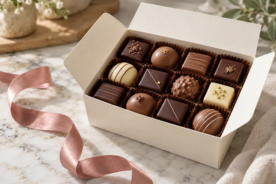 Bonbons de chocolat maison