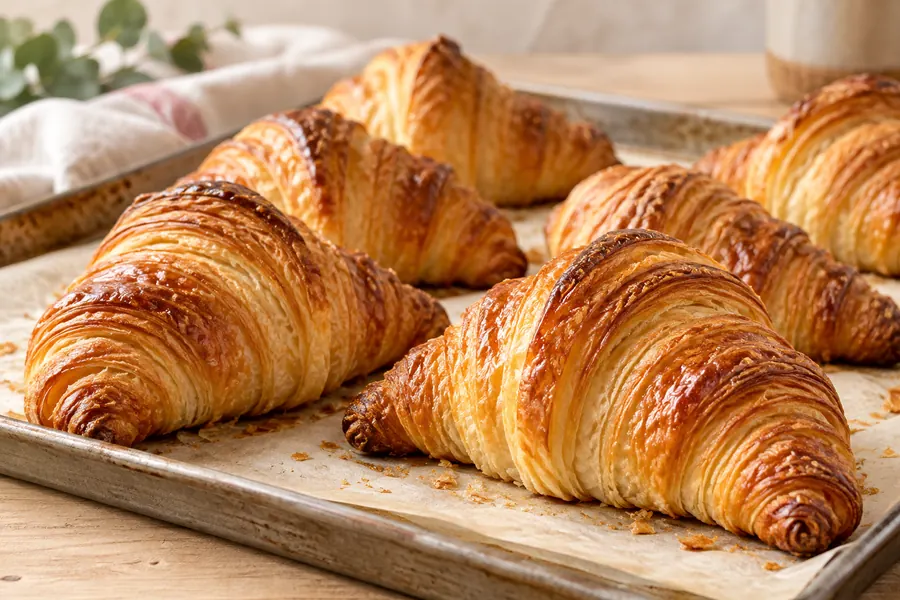Croissants et viennoiseries du matin