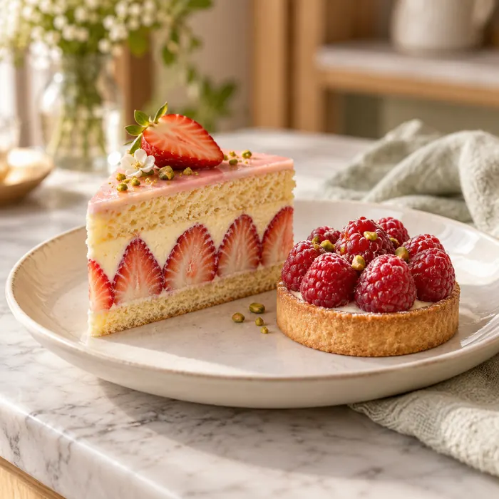 Fraisier et tartes aux fruits de saison
